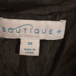 Boutique Plus Black Garment